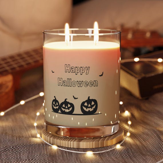 Halloween Scented Candle - Spooky Home Decor, Fall Gift, Cozy Atmosphere, Perfume Candle, Pumpkin Decor, Candle