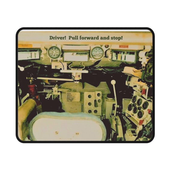 Tank Drivers Compartment Gaming Mouse Pad - Perfect for Tankers, Veterans, Military Enthusiasts, Gamers, and History Buffs, Non-Slip pad