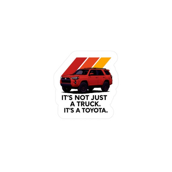 Kiss-Cut Vinyl Decals, 5th Gen 4Runner Sticker for Owners and Overlanders, Perfect Gift for Him, Back to School Decorations, 4x4 Decal,