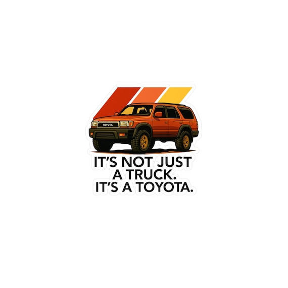Toyota 3rd Gen 4Runner Sticker, Vehicle Vinyl Decal