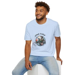 Gone Fishin&#39; Unisex Softstyle T-Shirt | Perfect Gift for Fishermen | Casual Wear | Fishing Trips | Outdoor Adventures | Summer Vibes