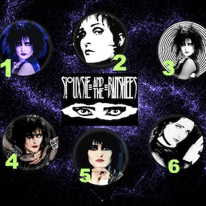 Siouxsie Sioux Pinback Buttons