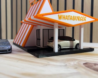 Restaurante Whataburger a escala 1/64