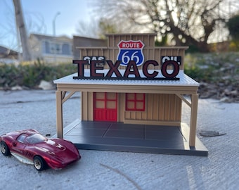 Gasolinera Texaco antigua a escala 1/64