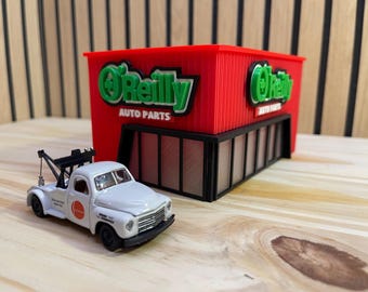 Tienda de autopartes O'Reilly a escala 1/64