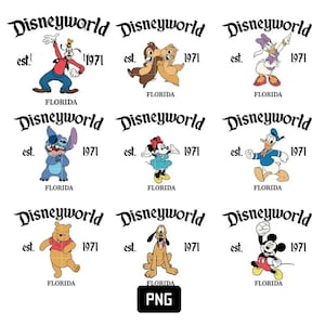 Pacote de Personagens de Desenho Animado em PNG, Arquivo Digital Disney World, Clipart de Ponto, Pooh Fofo em PNG, Mickey e Amigos