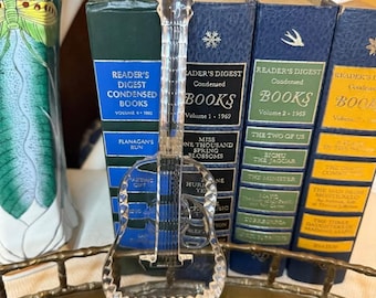 Bandeja de cristal tallado irlandés para guitarra de Waterford Crystal, ideal como regalo para amantes de la música