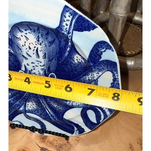 Anthropologie Octopus Salad Plate | Coastal Nautical Beach House Dinnerware image 10