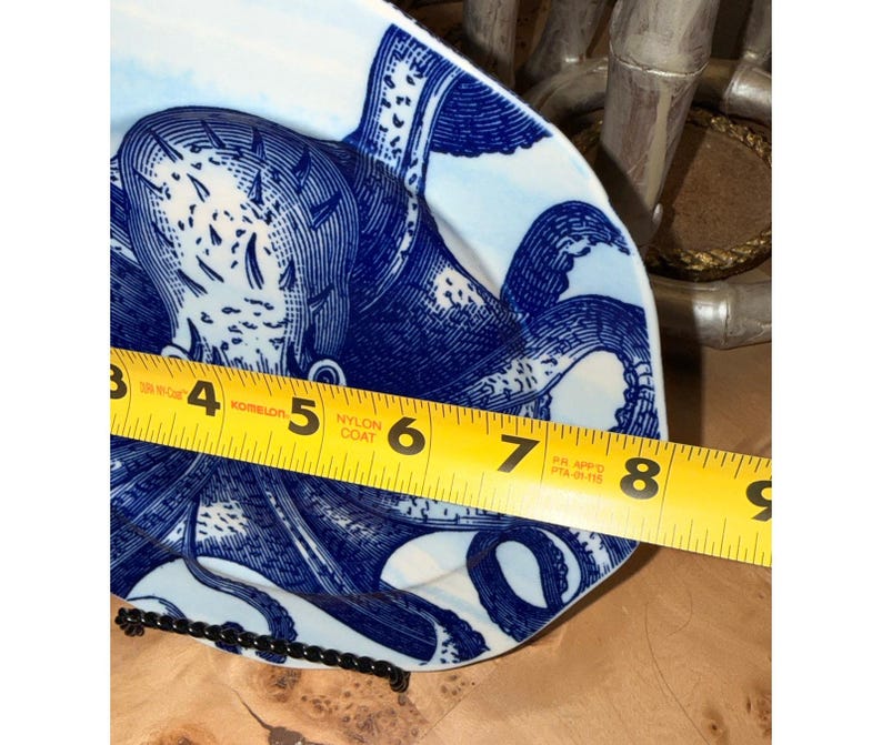 Anthropologie Octopus Salad Plate | Coastal Nautical Beach House Dinnerware image 10