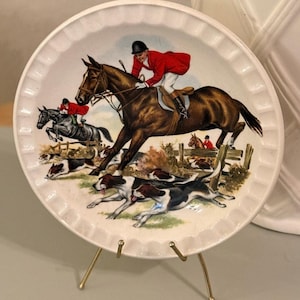 英国製ラルフローレン ヴィンテージ絵皿3枚セット 壁掛け 馬と猟犬 カントリー Ralph Lauren Equestrian Plates - Etsy