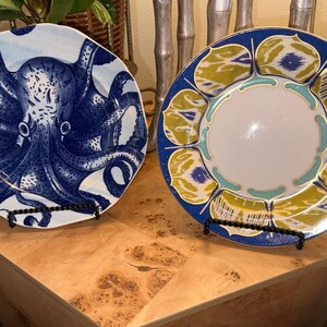 Anthropologie Octopus Salad Plate | Coastal Nautical Beach House Dinnerware image 5