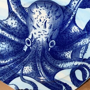Anthropologie Octopus Salad Plate | Coastal Nautical Beach House Dinnerware image 6