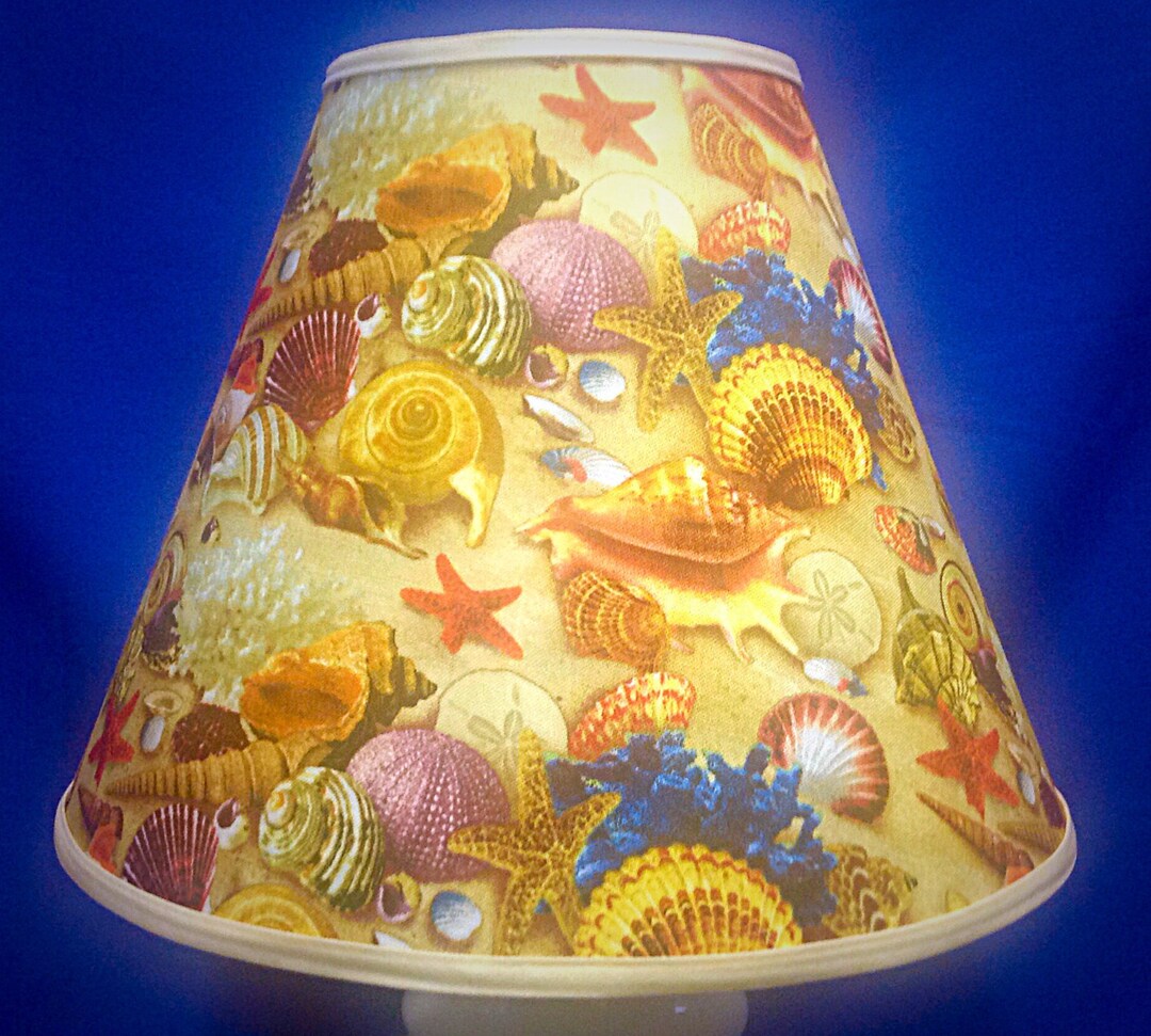 Seashells Lamp Shade Beach Nautical - Etsy