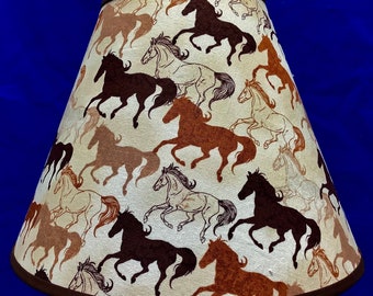 Horse Lamp Shade Horse Lamp Shade, Painted Horse Lamp Shades