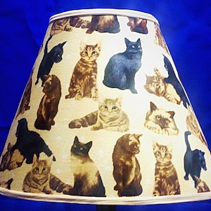Multi Breed of Cats Lamp Shade
