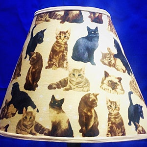 Multi Breed of Cats Lamp Shade