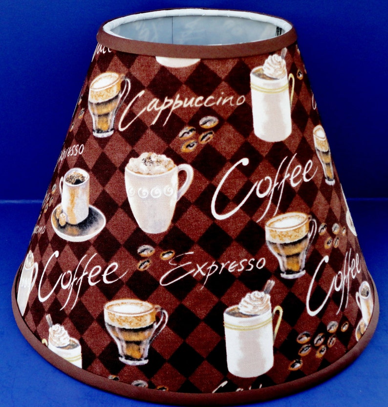 Coffee Cups Expresso Lamp Shade Cappuccino Lampshade image 1