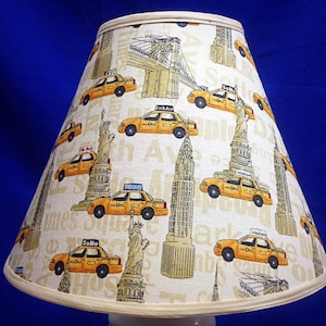New York Taxi Cab Landmark Lamp Shade