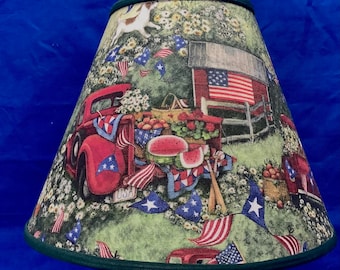 July 4 Patriotic Lamp Shade