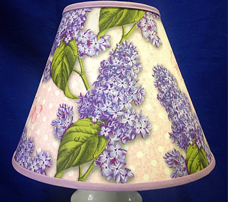 Lilac Flower Lamp Shade Etsy