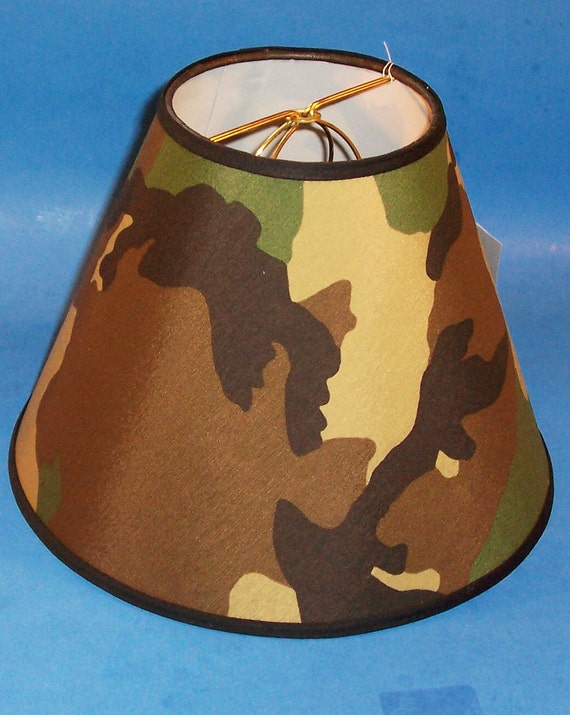Camo lamp shade deals
