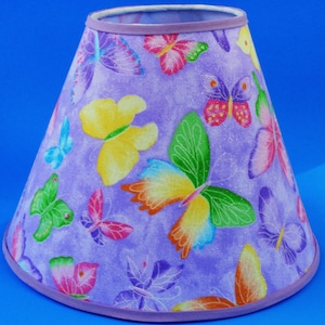 Purple Butterfly Sparkle Lamp Shade