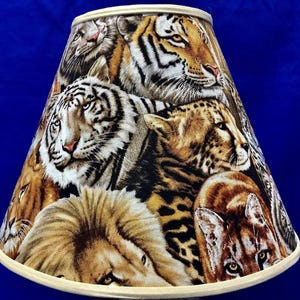 African Animals Tiger Lion Lamp Shade
