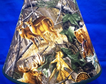 Woods Camo Deer Bear Lamp Shade