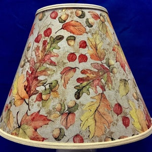 Autumn Leaves Acorns Lamp Shade