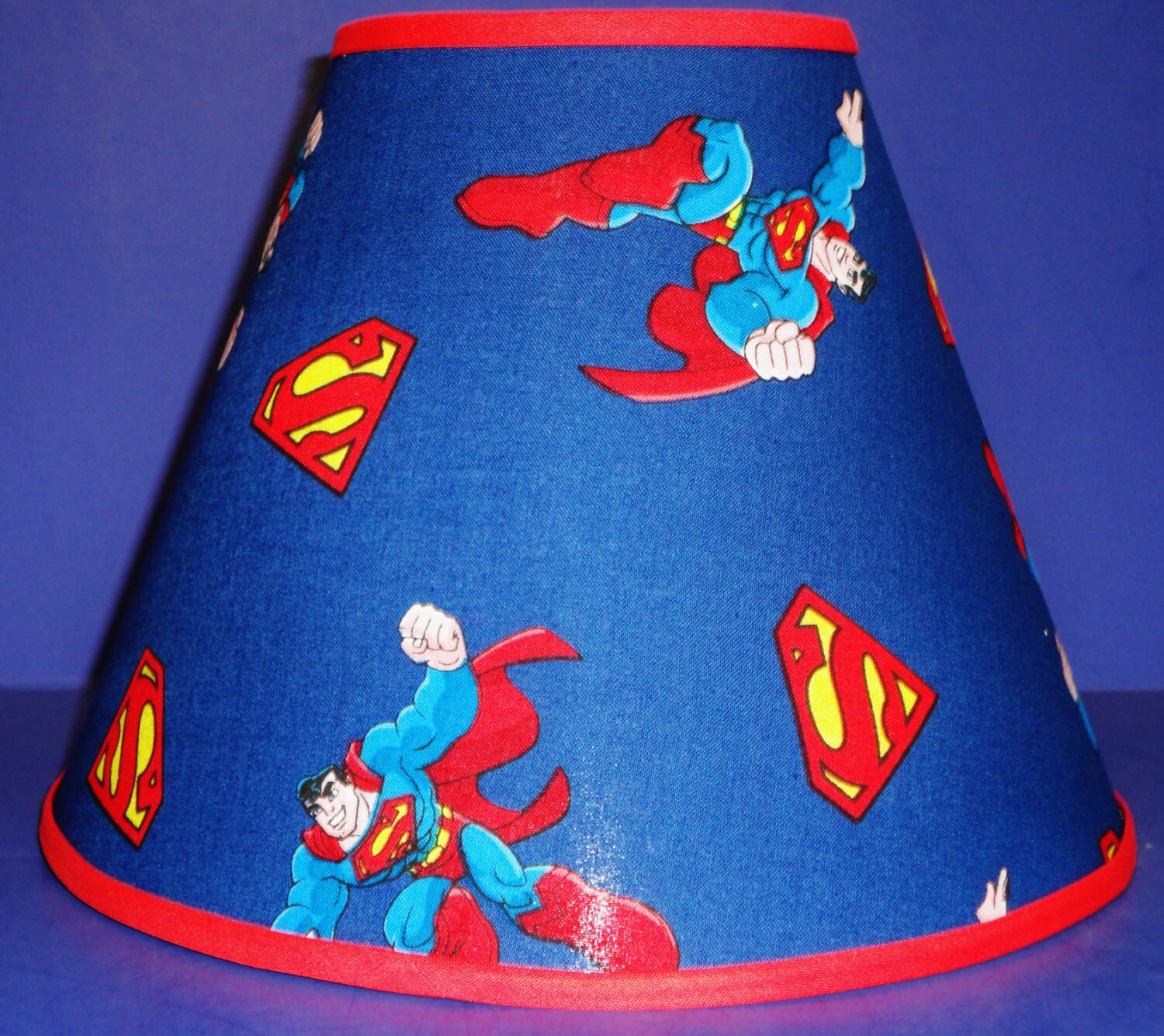 Superman On Blue Lamp Shade Lampshade