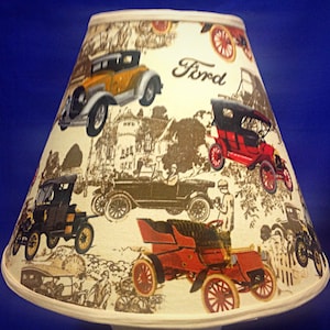 Vintage Ford Car Lampshade