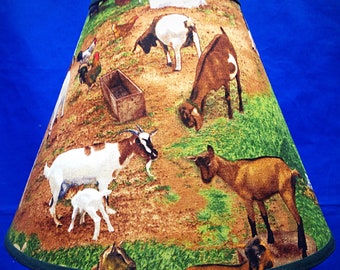 Goats Farm Animals Lamp Shade