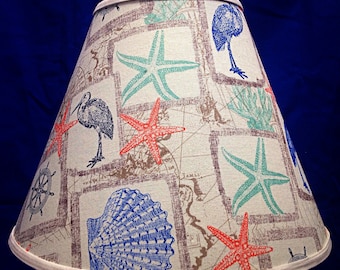Seashells Bird Starfish Lamp Shade