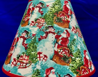 Santa Claus Snowman Lamp Shade