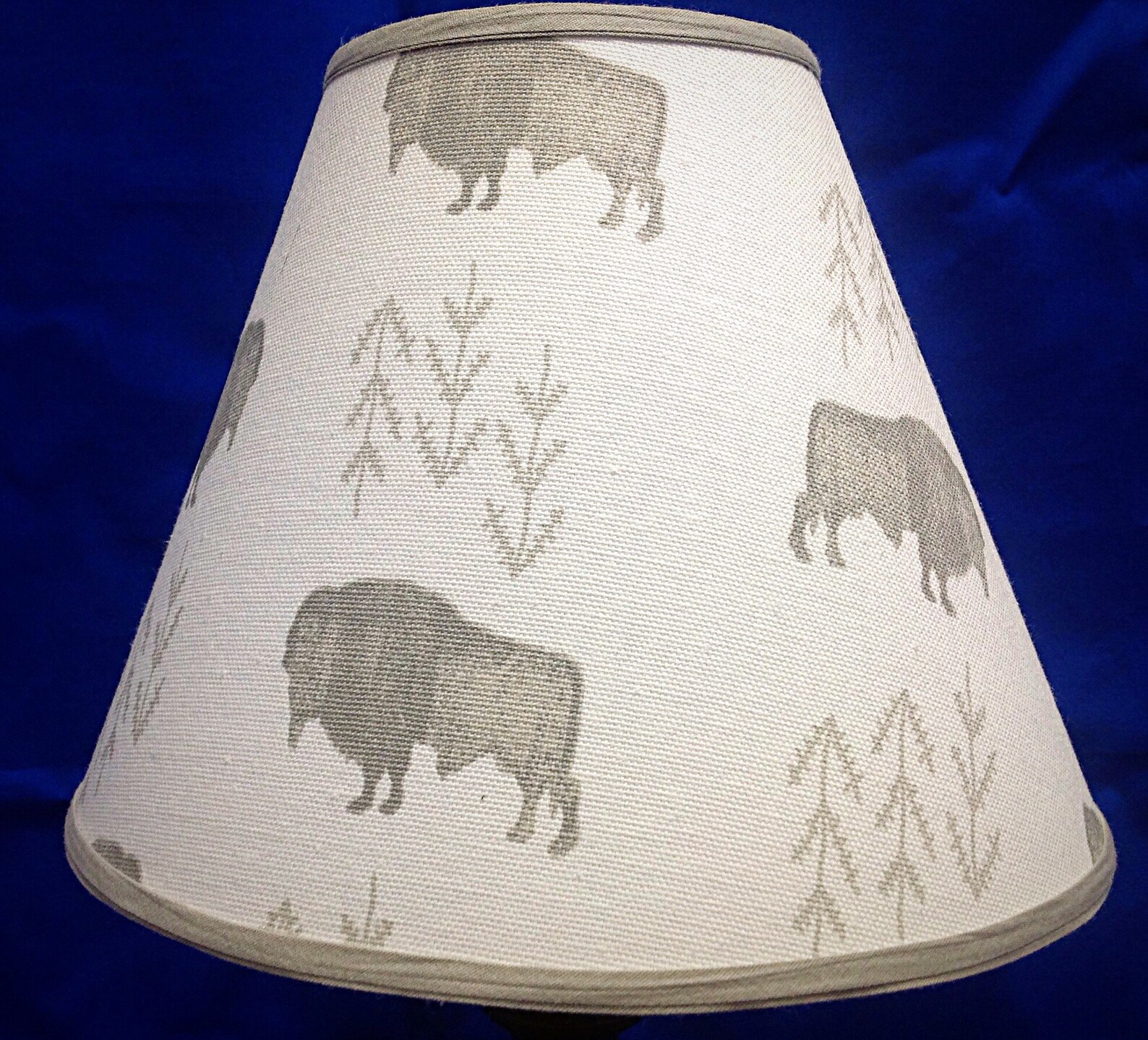 Buffalo on Off White Lamp Shade Etsy