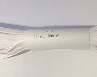 White 1/4 inch Double Fold Bias Trim Tape  10 yds