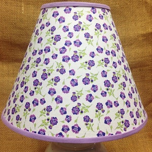Purple Flower Lamp Shade