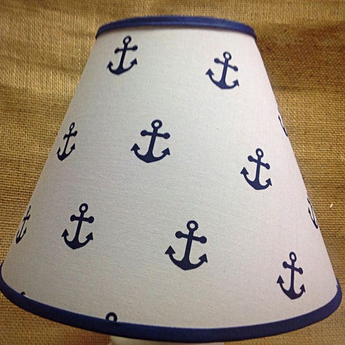 Blue Nautical Lamp Shade Etsy