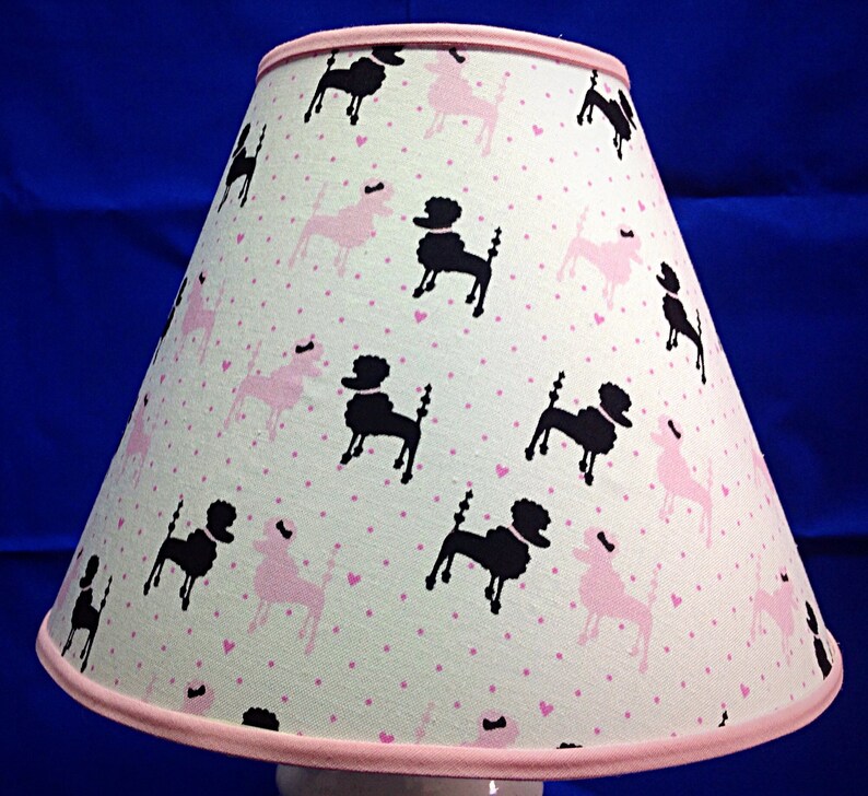 Poodle Pink Lamp Shade