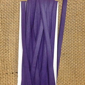 10 Yds Purple 1/4 inch Double Fold Bias Trim