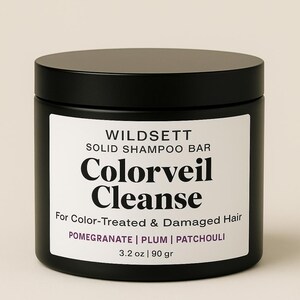 Colorveil Cleanse – Botanical Solid Shampoo Bar for Color Treated, Dyed, Bleached, or Fragile Hair