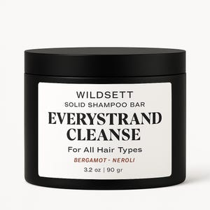 Everystrand Cleanse - Botanische feste Shampoo-Bar für alle Haartypen