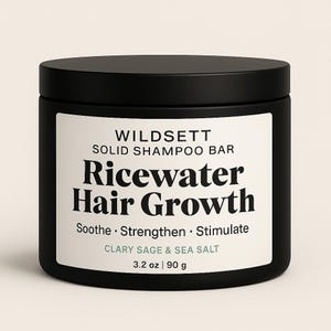 Ricewater Hair Growth – Botanical Fermented Rice Shampoo Bar for Stronger Hair
