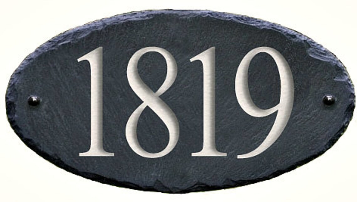 ADDRESS SIGN carved Stone House Number / Marker Plaque / Etsy