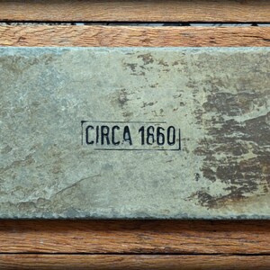 Bread Tray / Serving Tray Reclaimed Slate Trivet / Hot plate / with Carved Date / Country Living image 3