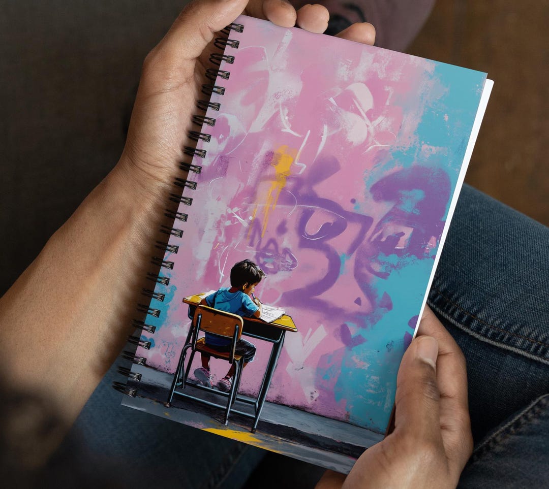 Graffiti Spiral Notebook – Back to School Journal or Agenda for Kids ...
