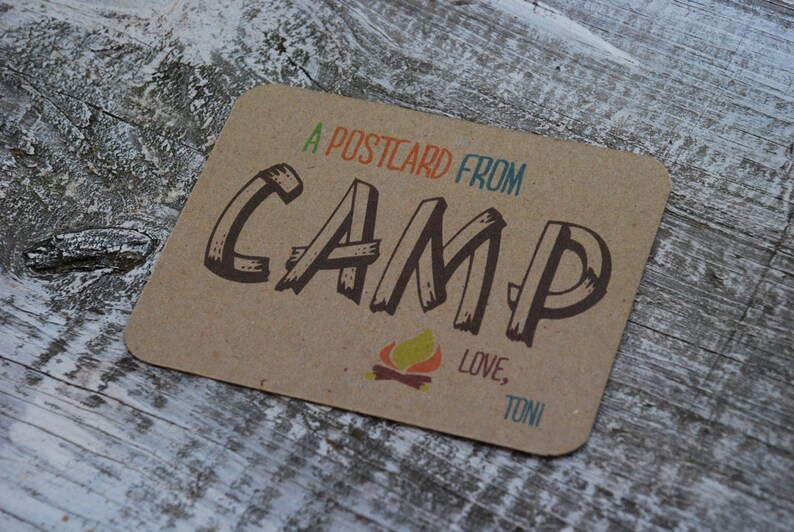 Made to Order Personalized Postcards From Camp Set of 8 Etsy