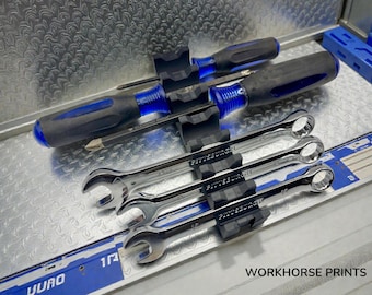 Magnetic Tool Organizer | 7-Slot Wrench & Screwdriver Holder (3D Printed)