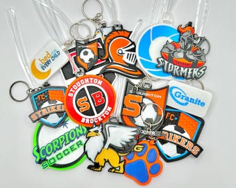 Fully Custom Bag Tags, Keychains and Magnets