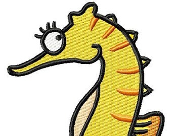 Seahorse - Machine Embroidery Design - Sea Horse Embroidery Design - Ocean Embroidery - Instant Digital Download